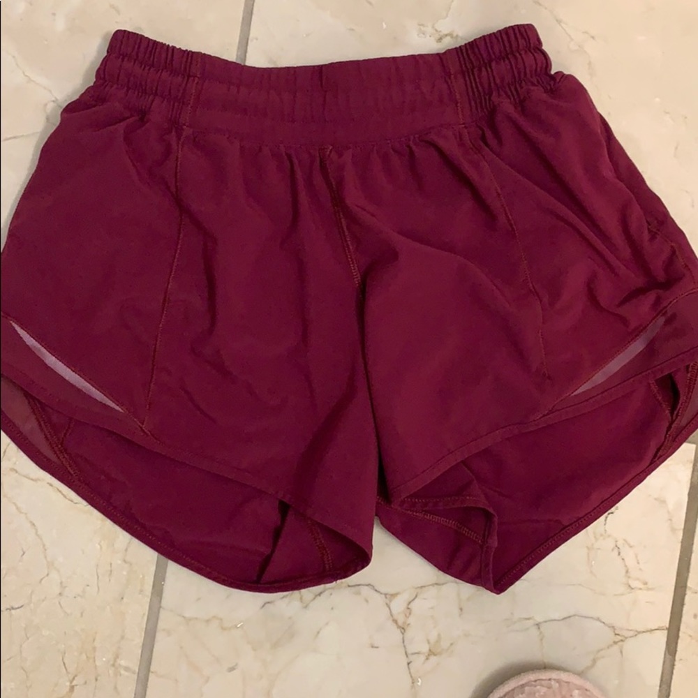 magenta size 4 lululemon shorts